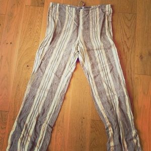 La volpa blu, light linen summer pants